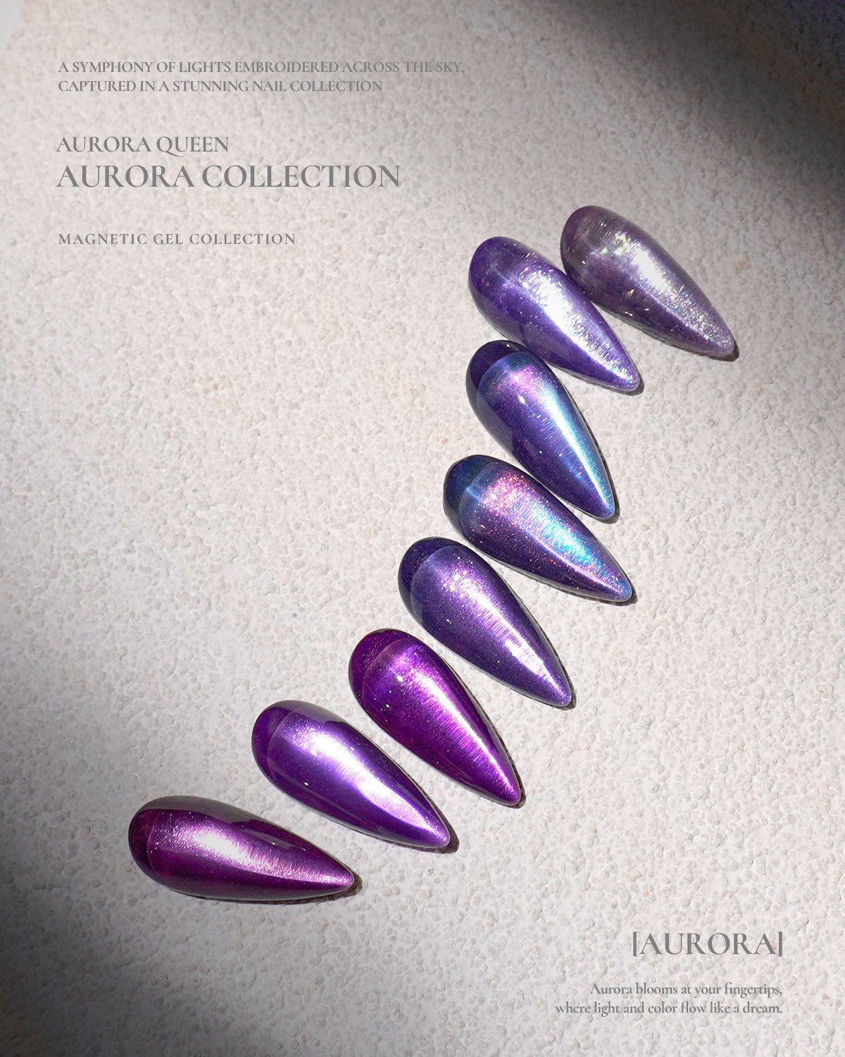 AURORA QUEEN AURORA Collection 8pcs/set – Koreannails.co.uk