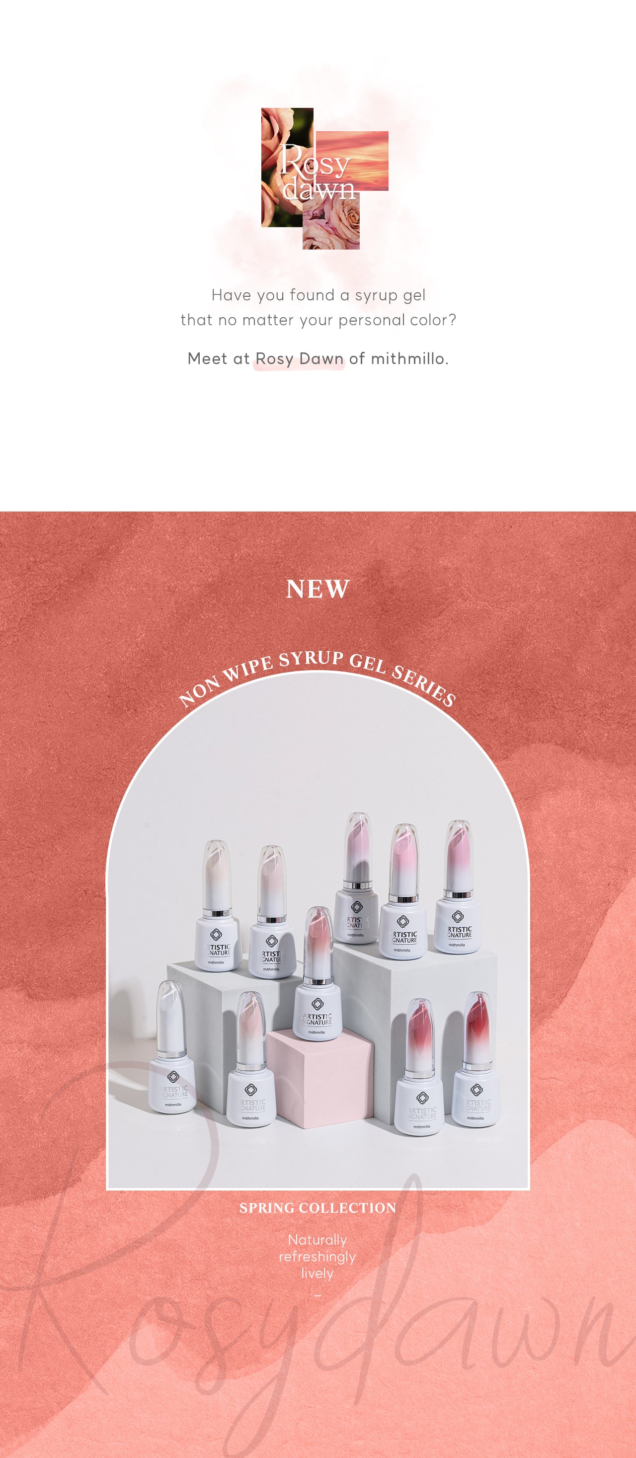 MITHMILLO Rosy Dawn Collection Syrup Color Set - 10pcs/set