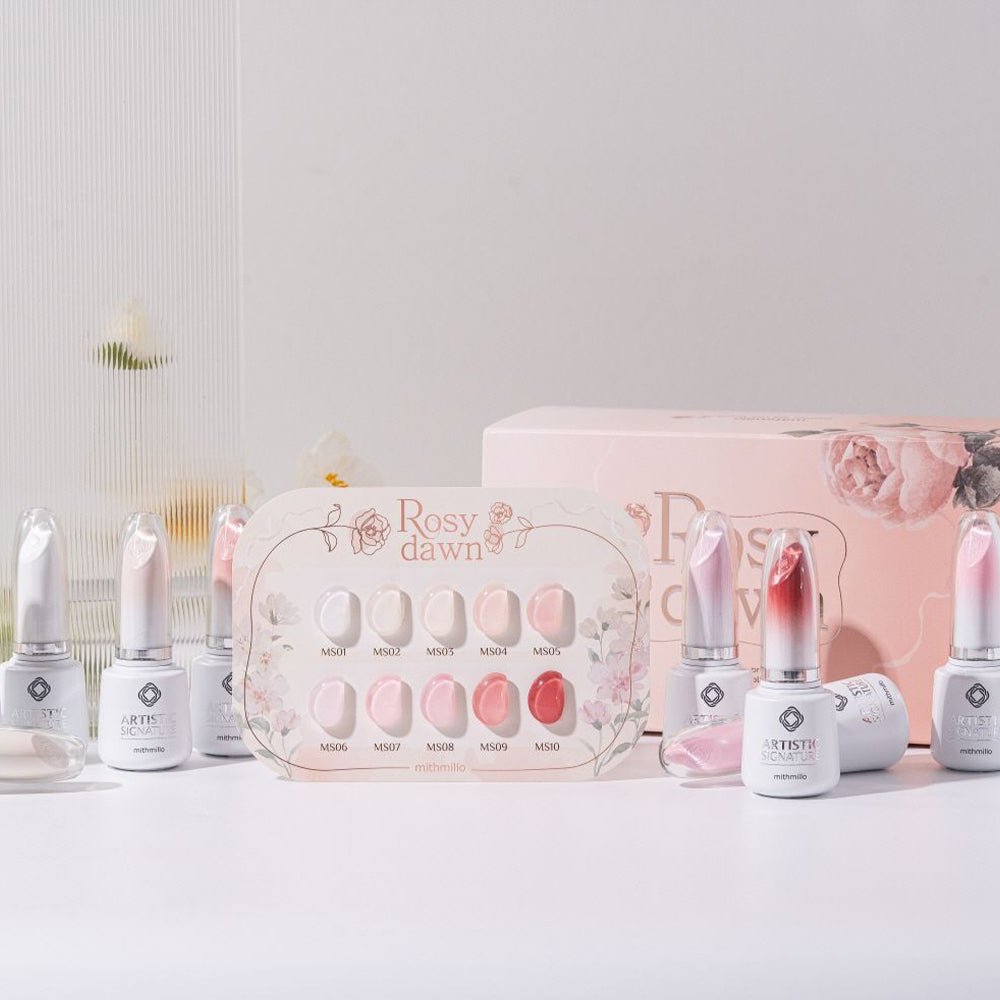 MITHMILLO Rosy Dawn Collection Syrup Color Set - 10pcs/set - Koreannails.co.uk