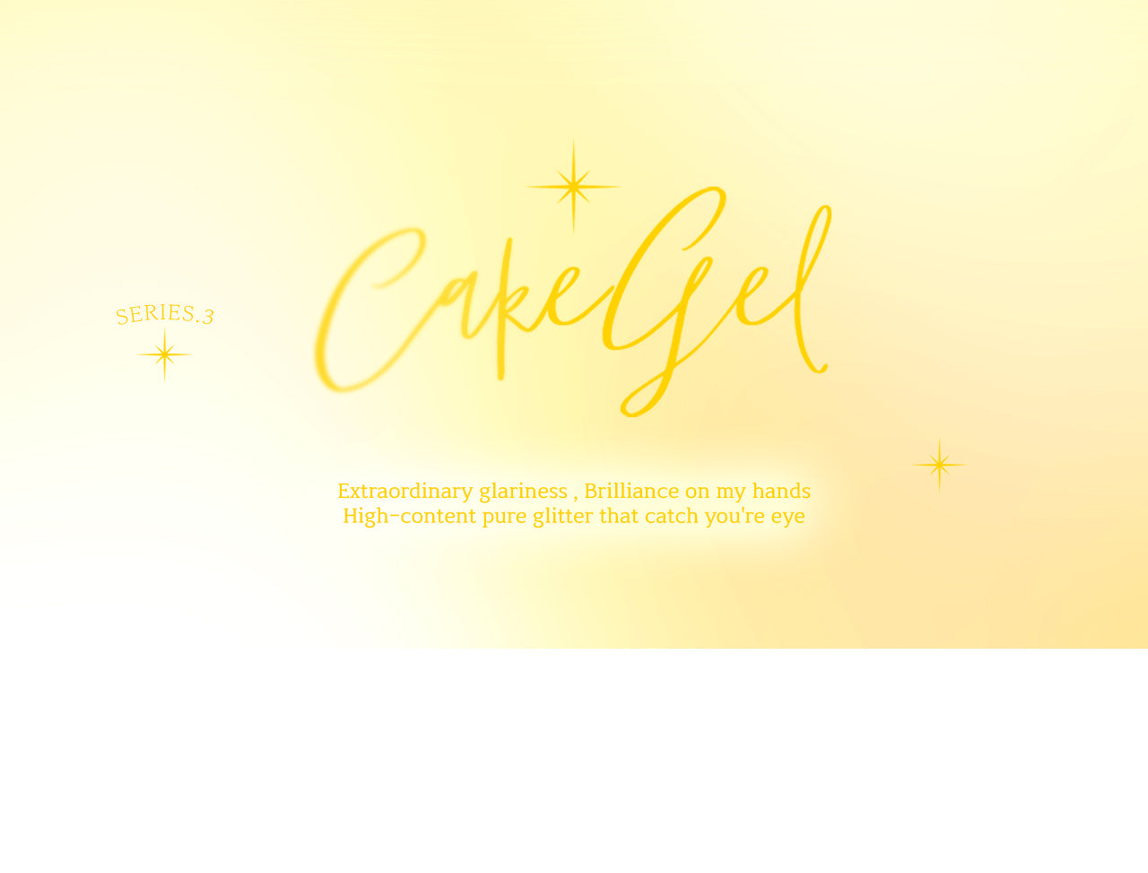 MITHMILLO Cakegel (series 3) Glitter (5 colors) CA86-90
