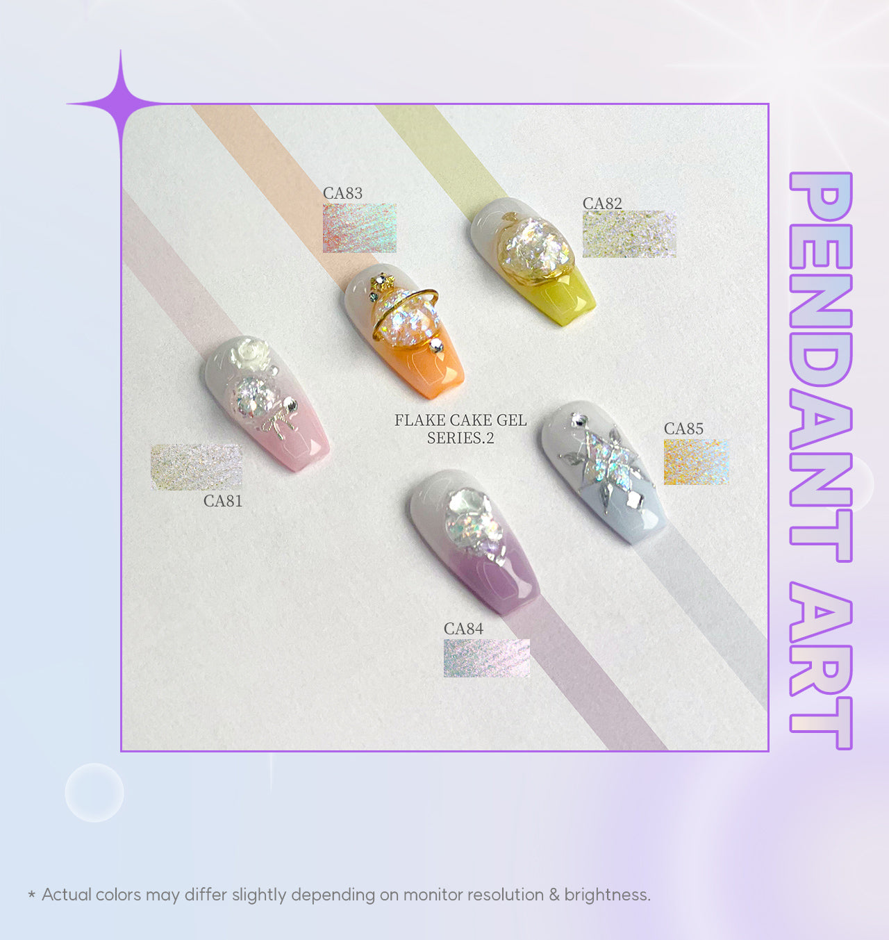 MITHMILLO Flake Cakegel (series 2) Glitter (5 colors) CA81-85