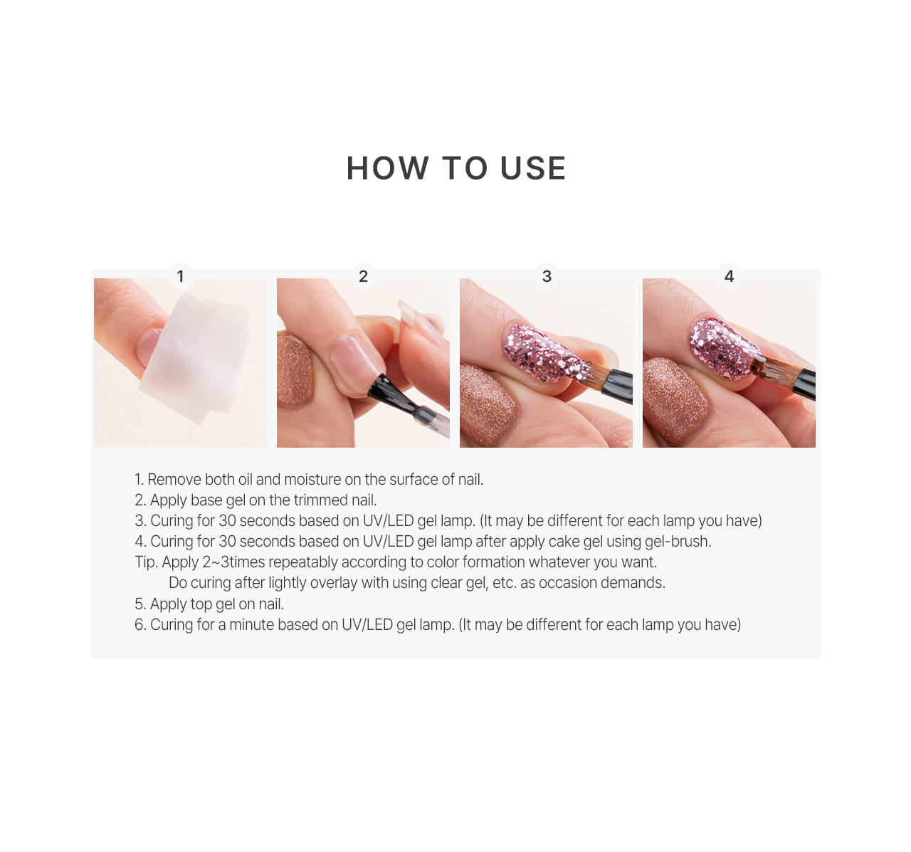 MITHMILLO Flower Cakegel (series 1) Glitter (5 colors) CA76-80