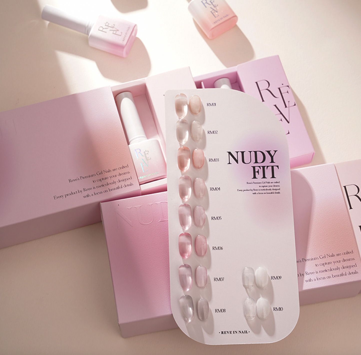 REVE IN NAIL Nudy Fit - 10pcs/set