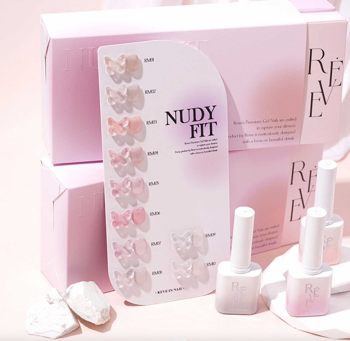 REVE IN NAIL Nudy Fit - 10pcs/set