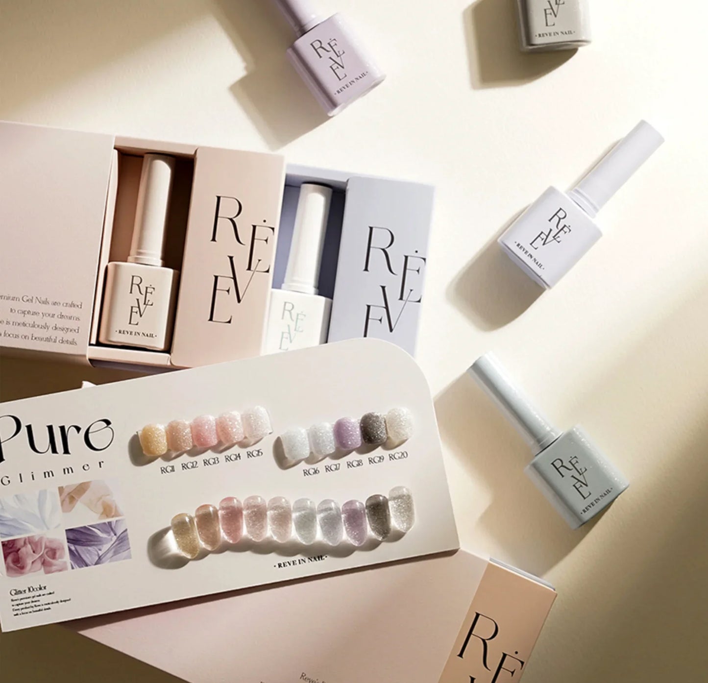 REVE IN NAIL Pure Glimmer - 10pcs/set