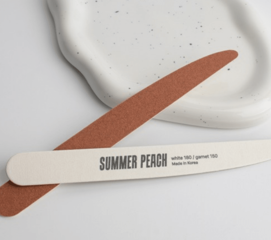 Danjinail Summer Peach Knife Nail File 150/180 - Koreannails.co.uk