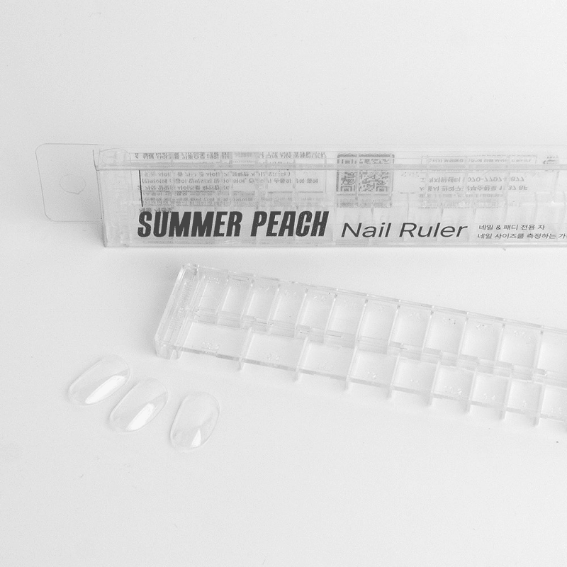 Danjinail Summer Peach Nail Ruler - Koreannails.co.uk