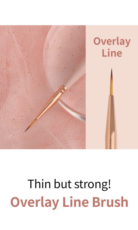 Danjinail Summer Peach Overlay Brush (oval + line) - Tools
