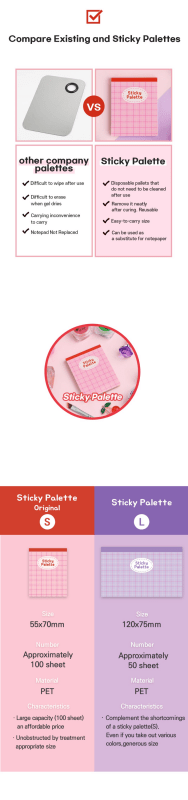 Danjinail Summer Peach Sticky Nail Art Palette Size L - Koreannails.co.uk