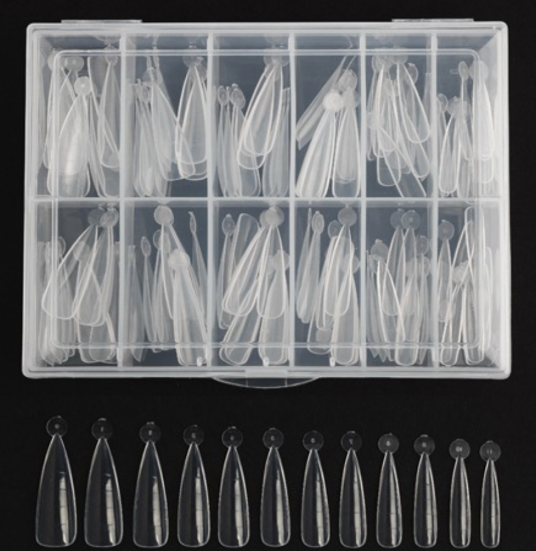 Danjinail Summer Peach Stiletto Dual Tip 130 pcs - Tools