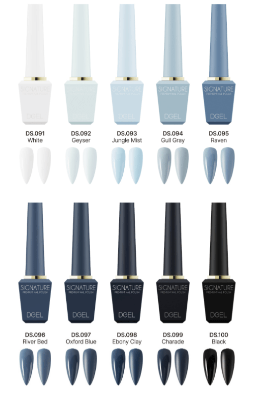DGEL Signature Basic 100 Color Full Set (100x12ml) - Koreannails.co.uk