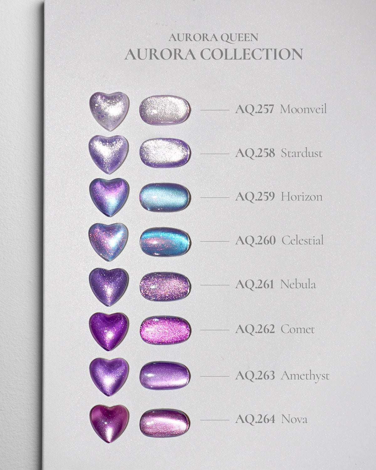 AURORA QUEEN AURORA Collection 8pcs/set – Koreannails.co.uk