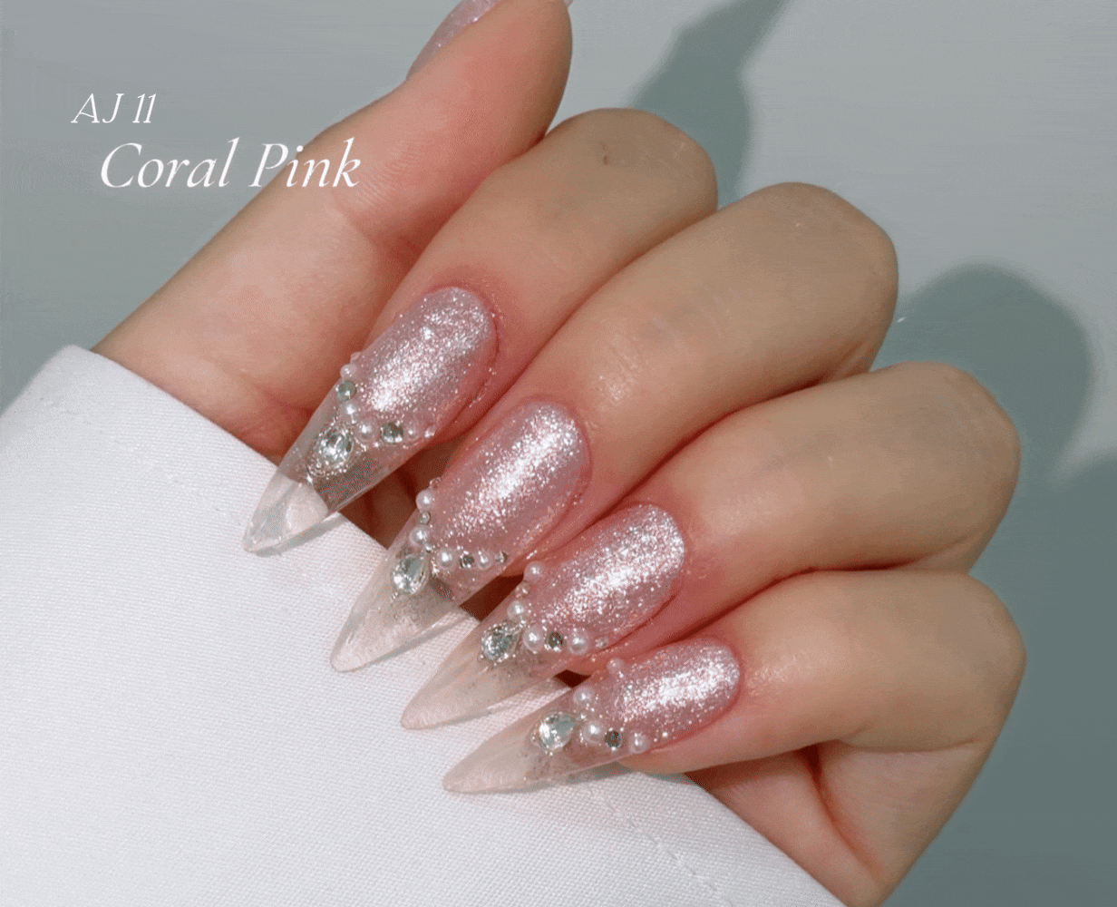 AURORA QUEEN x Ansan J Dia Veil Glitter Gel Collection (6pcs) - Korean Nail Gel Polish