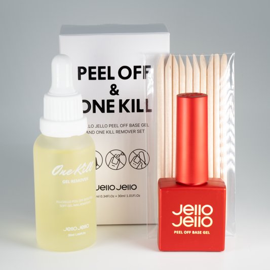 Jello Jello One Kill Remover + Peel Off Base Gel Set