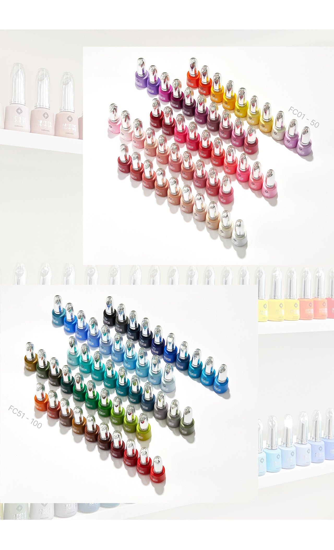 MITHMILLO Quick Pro 100-Color Non-Wipe Gel Set