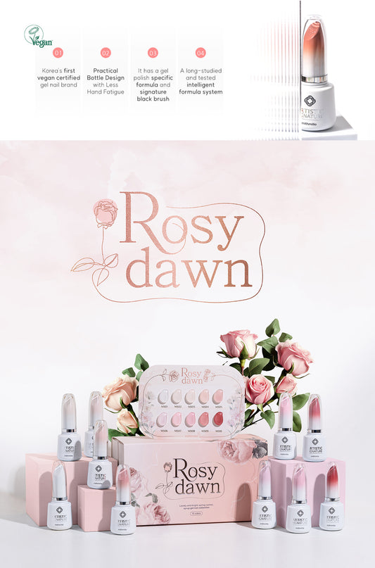 MITHMILLO Rosy Dawn Collection Syrup Color Set - 10pcs/set