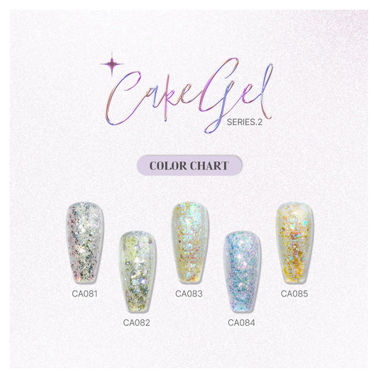 MITHMILLO Flake Cakegel (series 2) Glitter (5 colors) CA81-85