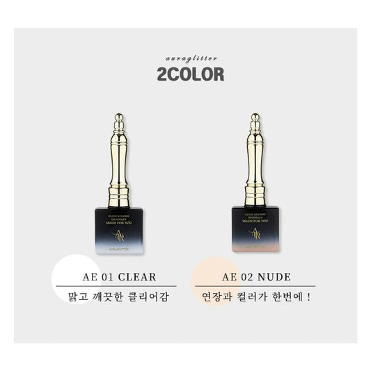 AURA GLITTER Extension Gel Set (2pcs/set) - Koreannails.co.uk