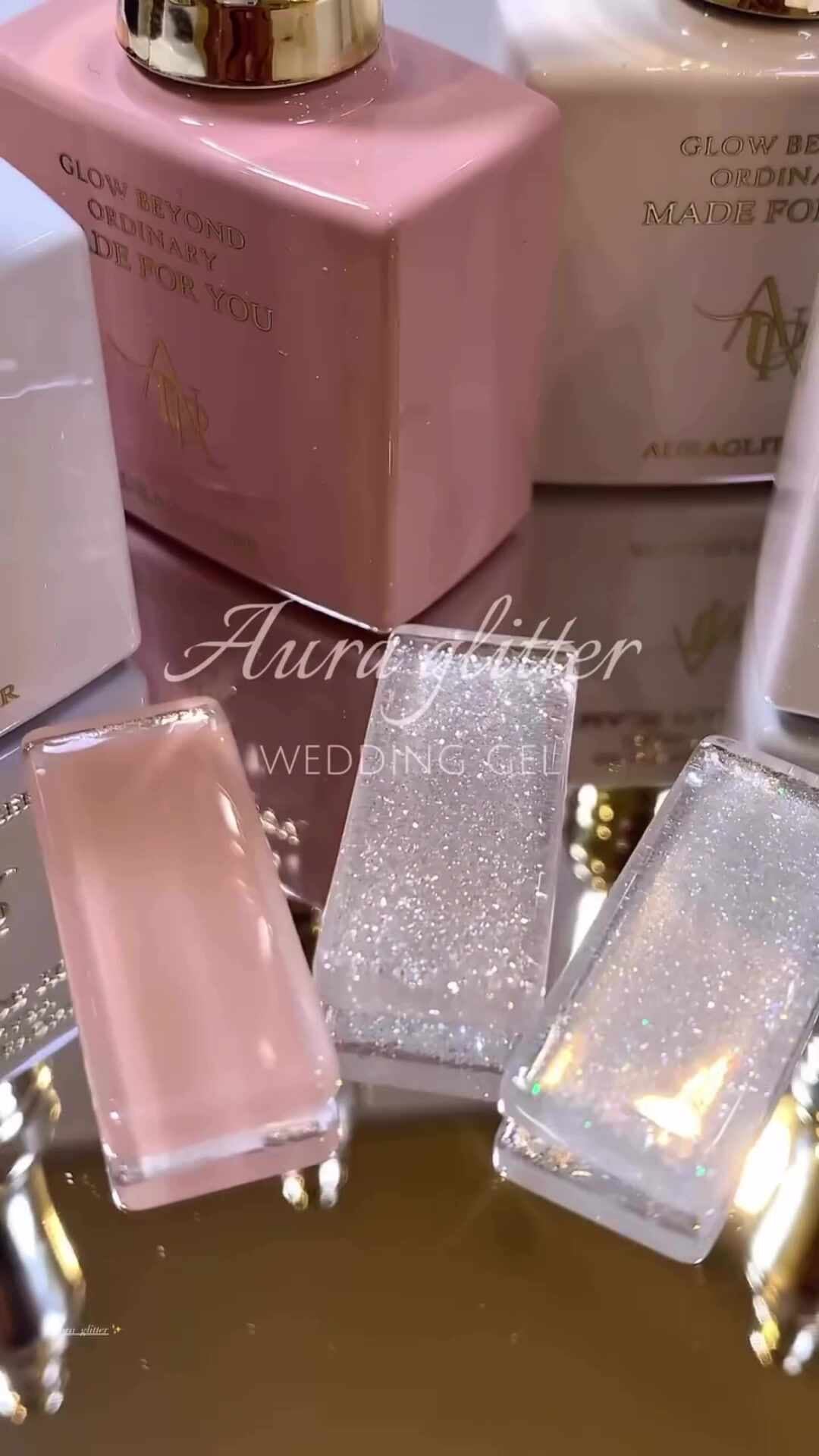 AURA GLITTER Wedding Series Set (4pcs/set) - Koreannails.co.uk