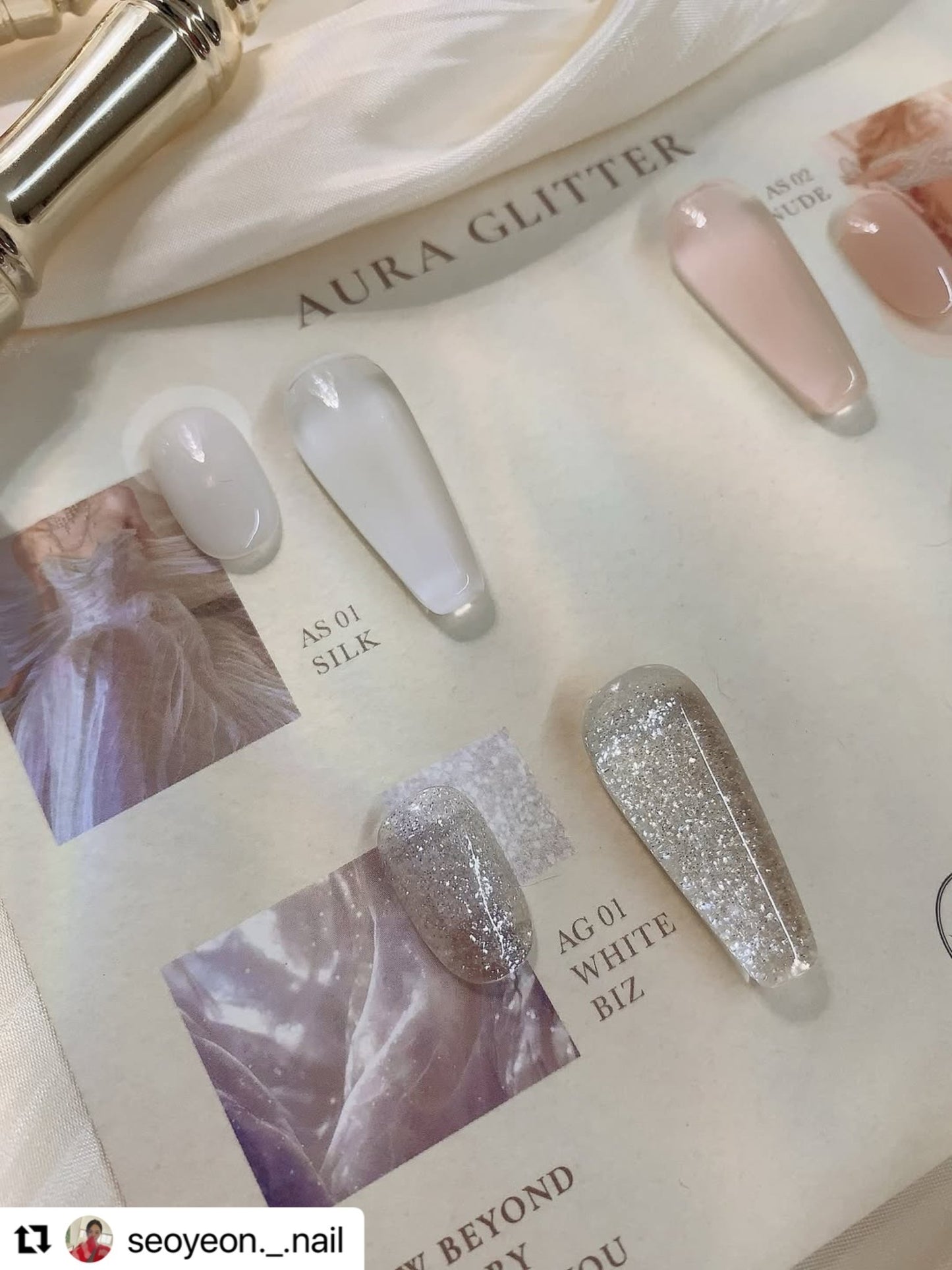 AURA GLITTER Wedding Series Set (4pcs/set) - Koreannails.co.uk