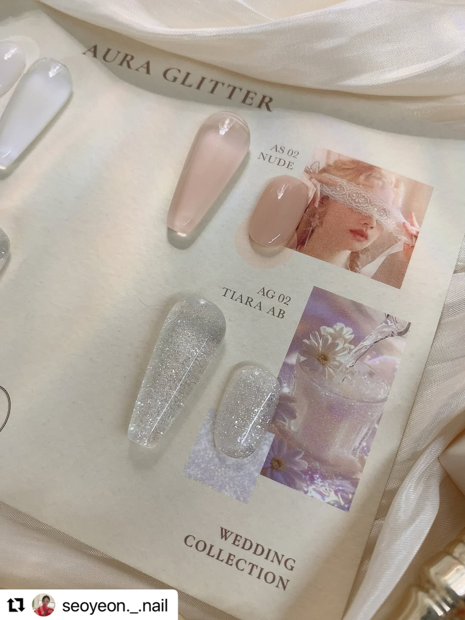 AURA GLITTER Wedding Series Set (4pcs/set) - Koreannails.co.uk