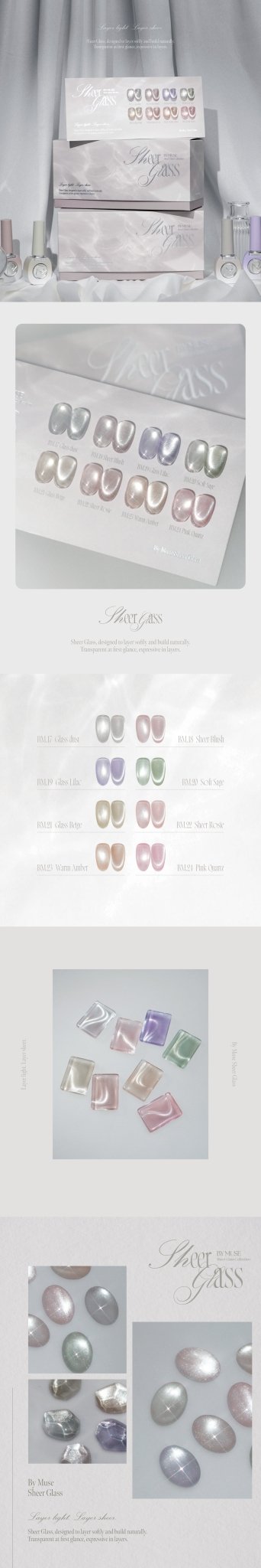 BY MUSE BM22 (Sheer Glass Collection) - 10ml - Koreannails.co.uk