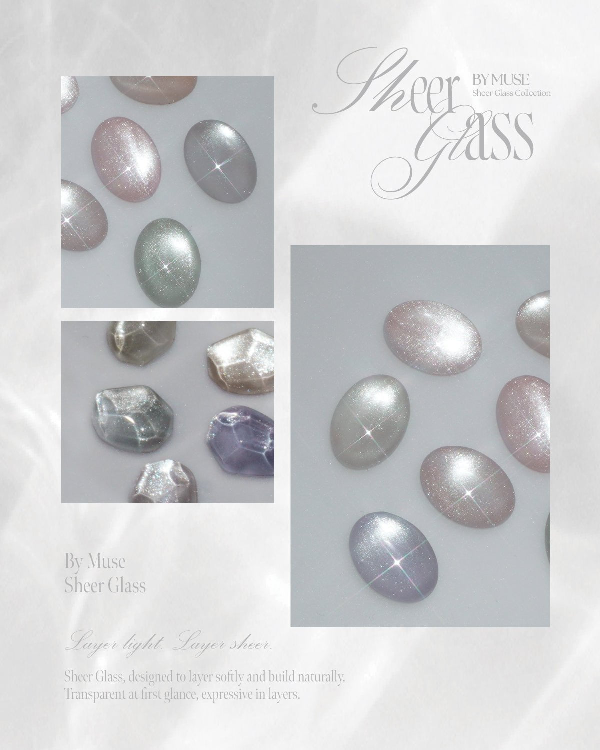 BY MUSE BM24 (Sheer Glass Collection) - 10ml - Koreannails.co.uk