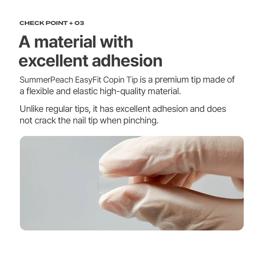 Danjinail Summer Peach Easy Fit Coffin Tip #9 refill 50pcs - Tools