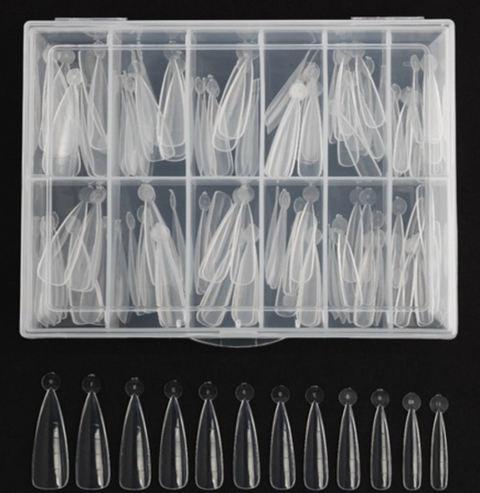 Danjinail Summer Peach Stiletto Dual Tip 130 pcs - Tools