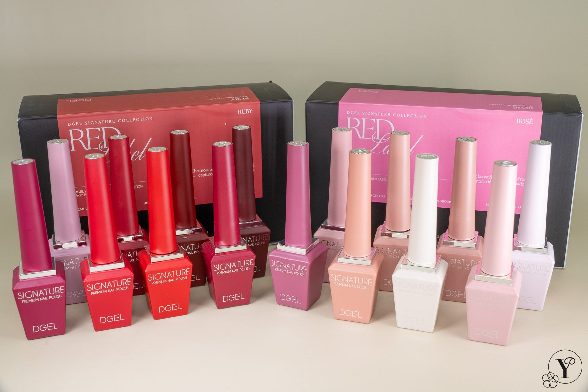 DGEL Signature Red Label Collection – 16 Colours - without Cake Box - Koreannails.co.uk