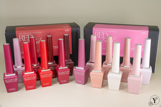 DGEL Signature Red Label Collection – 16 Colours - without Cake Box - Koreannails.co.uk