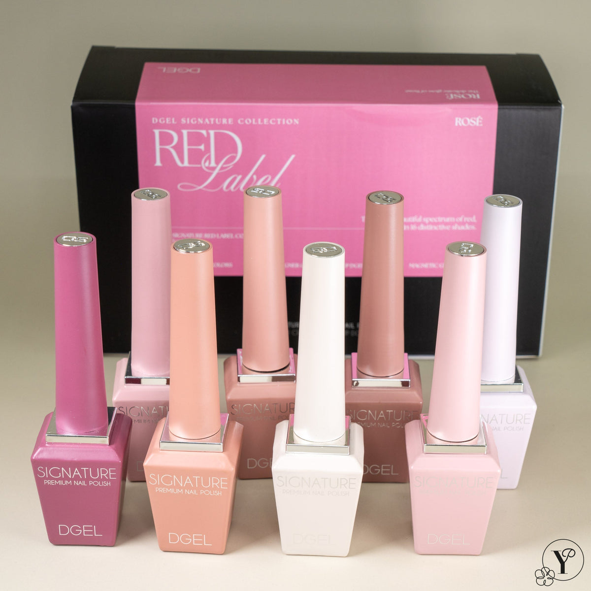 DGEL Signature Red Label Collection – Rosé Line - 8 Colours - Koreannails.co.uk