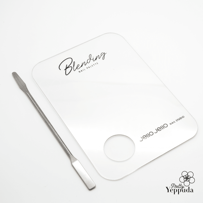 JELLO JELLO Blending Palette and Spatula Set - Koreannails.co.uk