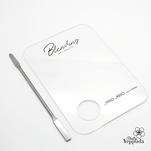 JELLO JELLO Blending Palette and Spatula Set - Koreannails.co.uk