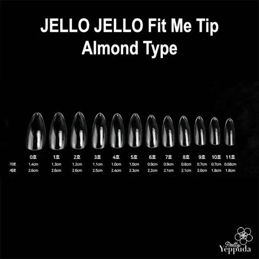JELLO JELLO Fit Me Tip - Almond Type - Koreannails.co.uk