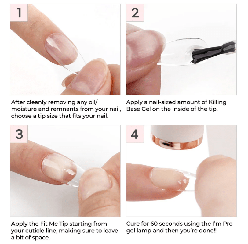 JELLO JELLO Fit Me Tip - Coffin Type - Koreannails.co.uk