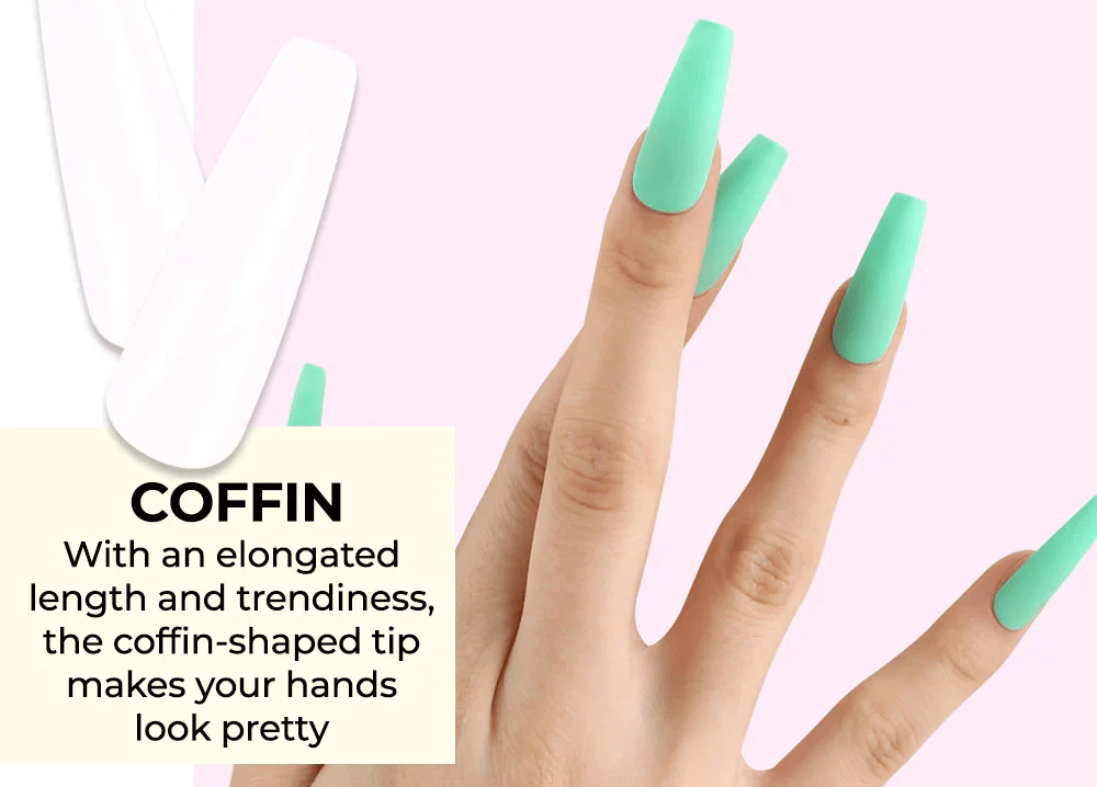 JELLO JELLO Fit Me Tip - Coffin Type - Koreannails.co.uk