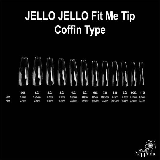 JELLO JELLO Fit Me Tip - Coffin Type - Koreannails.co.uk