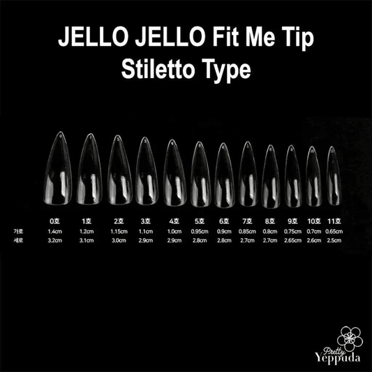 JELLO JELLO Fit Me Tip - Stiletto Type - Koreannails.co.uk