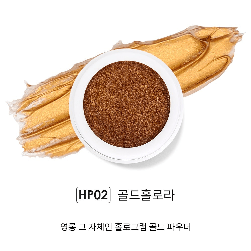 JELLO JELLO HP02 Gold Hologram Mirror Powder - Koreannails.co.uk