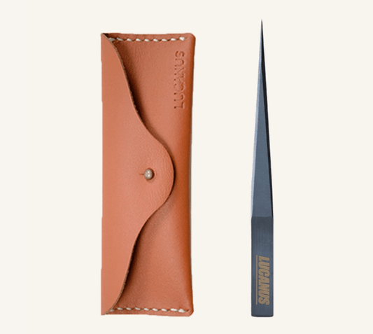 LUCANUS - Pincette - Ingrown Hair Pincette with Leather Case - Koreannails.co.uk