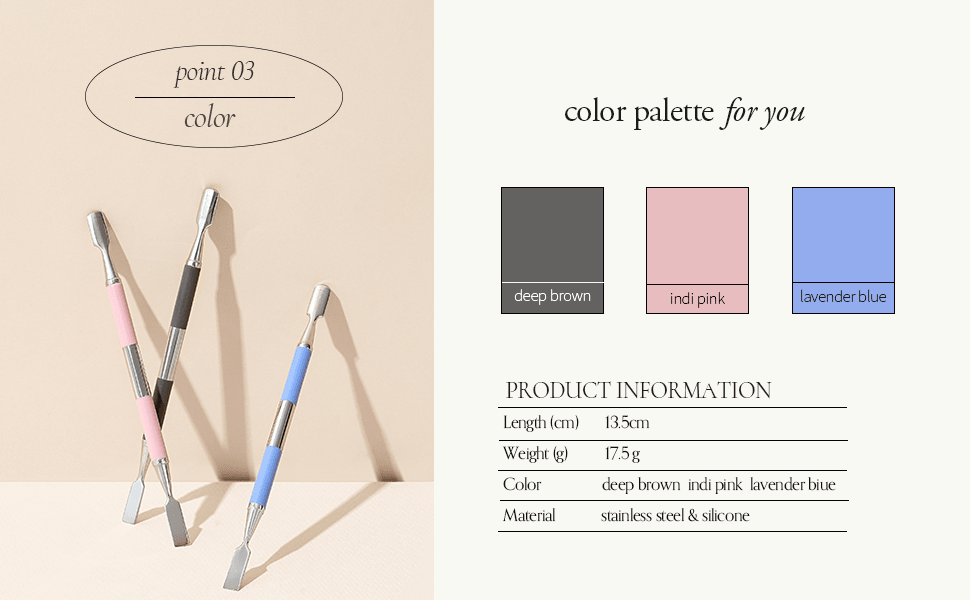 LUCANUS - Pusher - Silicon Pusher Indi Pink - Koreannails.co.uk
