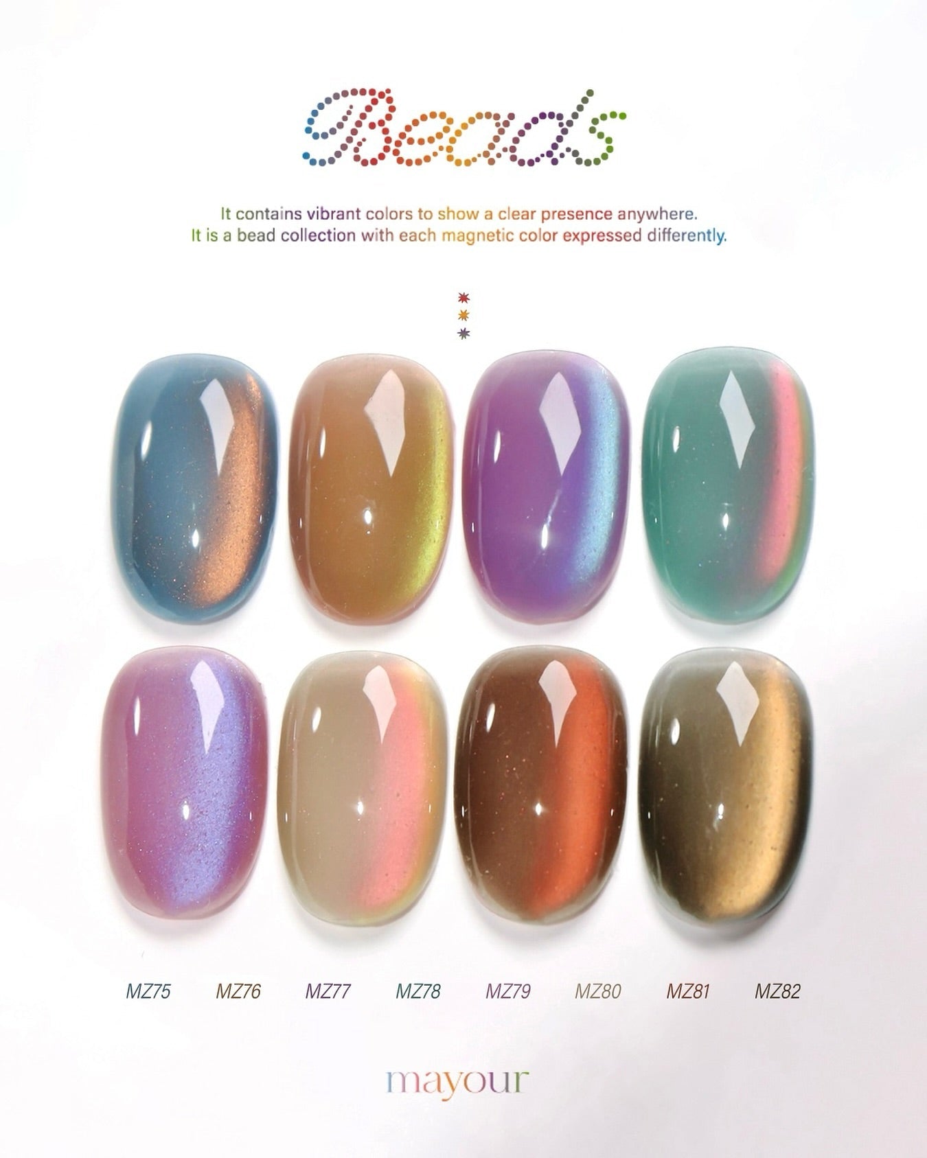 MAYOUR MZ080 (Beads) - 8ml - Koreannails.co.uk