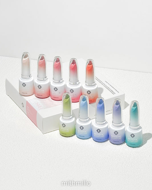 MITHMILLO Artistic Signature Brisé Syrup Gel Polish Set (10pcs) – Korean Nail Gel Collection - Koreannails.co.uk
