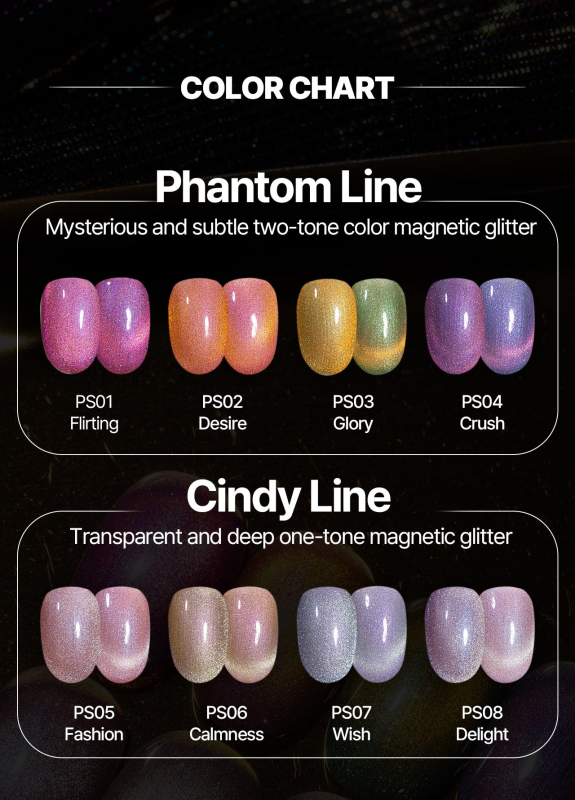 MITHMILLO Mithmillo Persona Collection Magnetic Color Set - 8pcs/set - Gel
