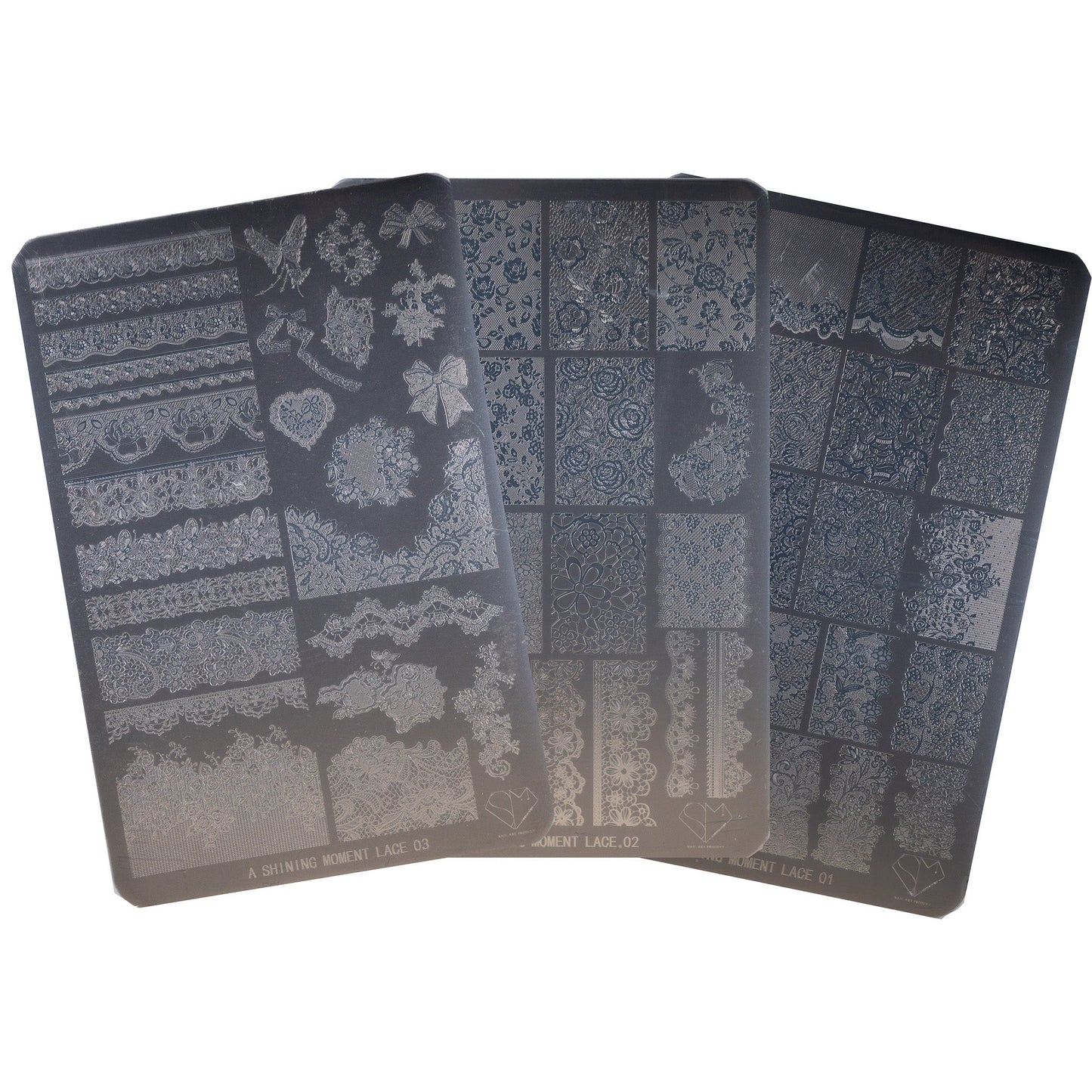 MITHMILLO x A Shining Moment Lace Stamping Plates Set (3pcs/set) - Koreannails.co.uk