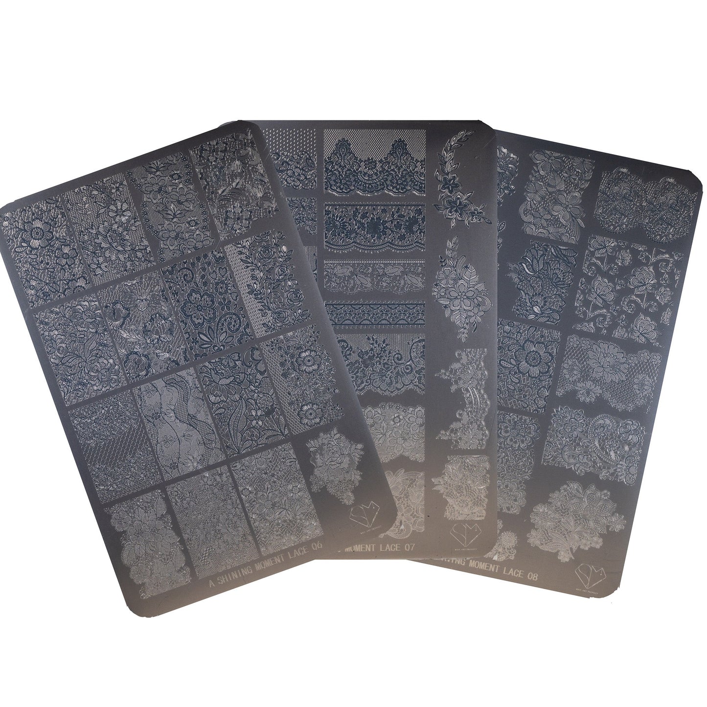 MITHMILLO x A Shining Moment New Lace Stamping Plates Set (3pcs/set) - Koreannails.co.uk
