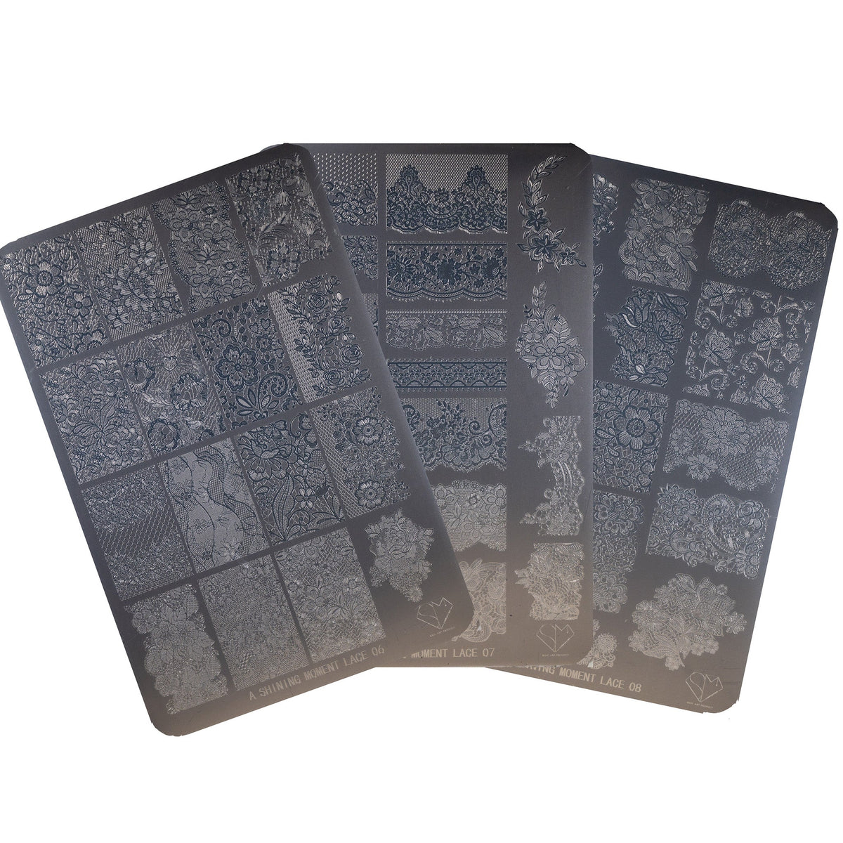 MITHMILLO x A Shining Moment New Lace Stamping Plates Set (3pcs/set) - Koreannails.co.uk