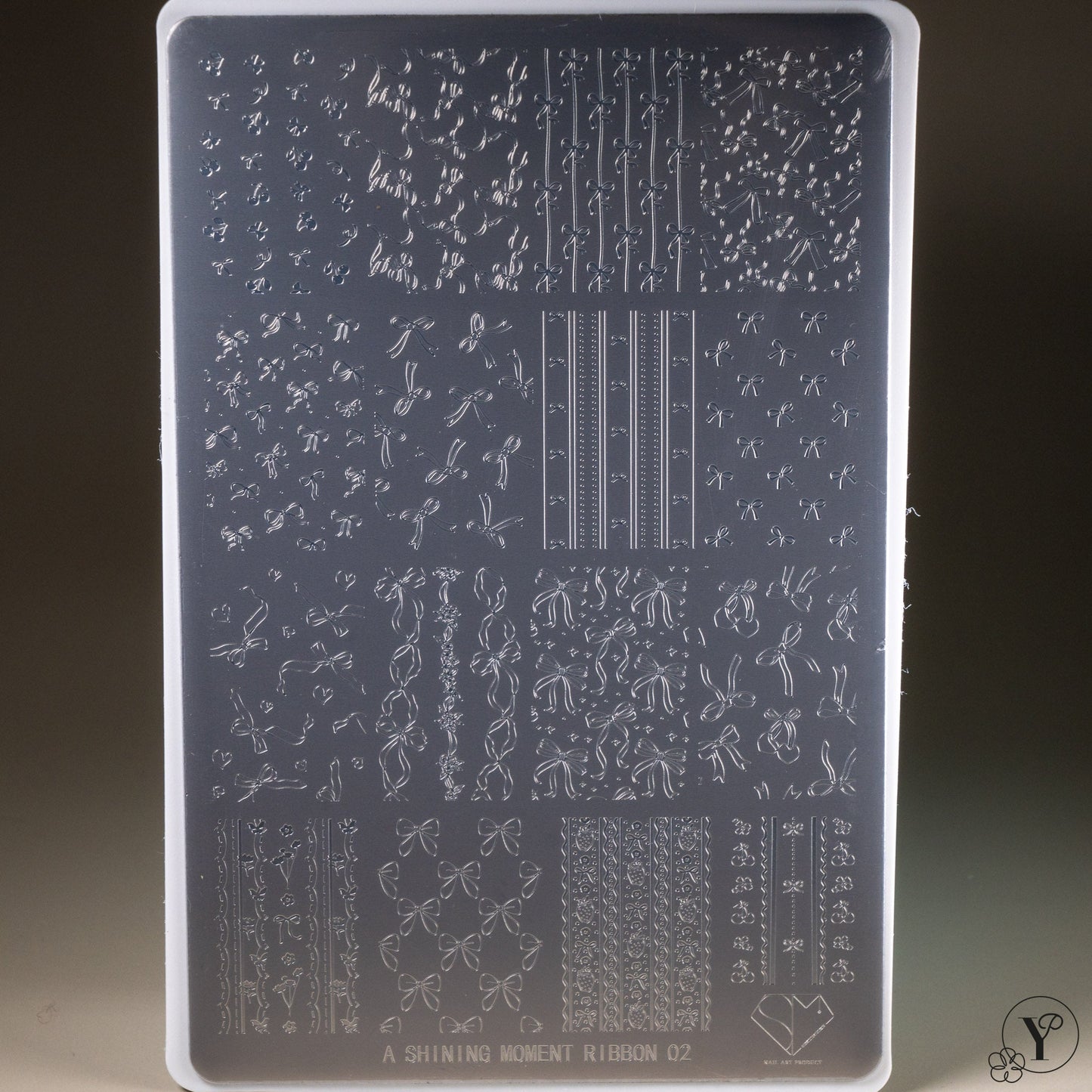 MITHMILLO x A Shining Moment Ribbon Stamping Plates Set (4pcs/set) - Koreannails.co.uk