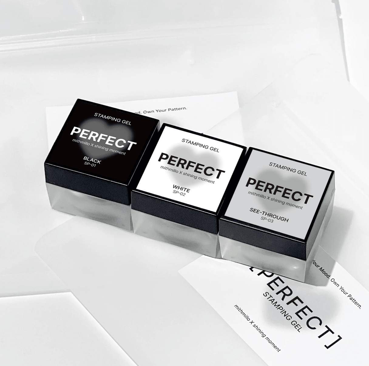 MITHMILLO x Shining Moment Stamping Gel Polish (3pcs/set) – Korean Nail Gel Collection - Koreannails.co.uk